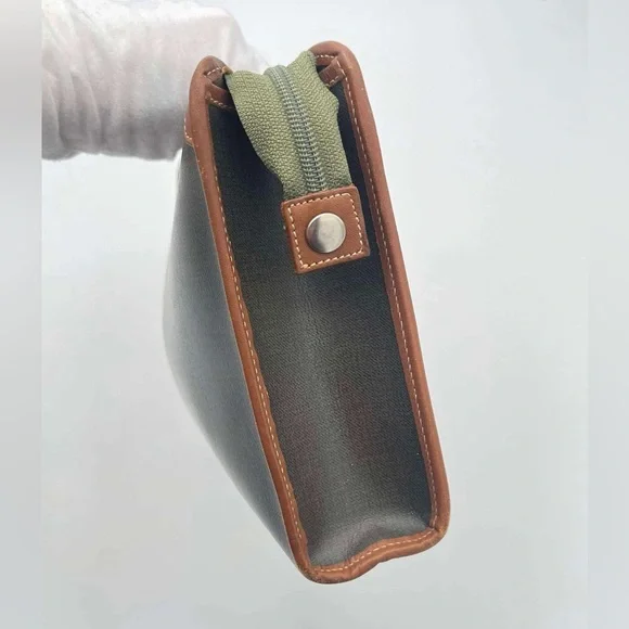 Dior Vintage Leather & Canvas Pouch - Free Gift Included